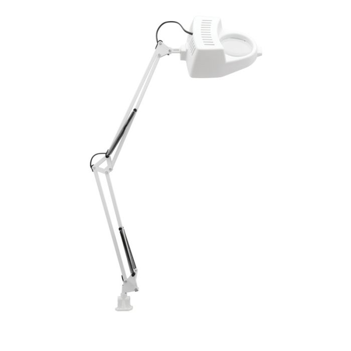 Mercator Focus LED Magnifying Clamp Lamp White