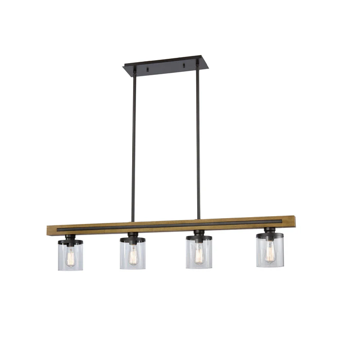 MET Wood Frame Pendant Light METI02