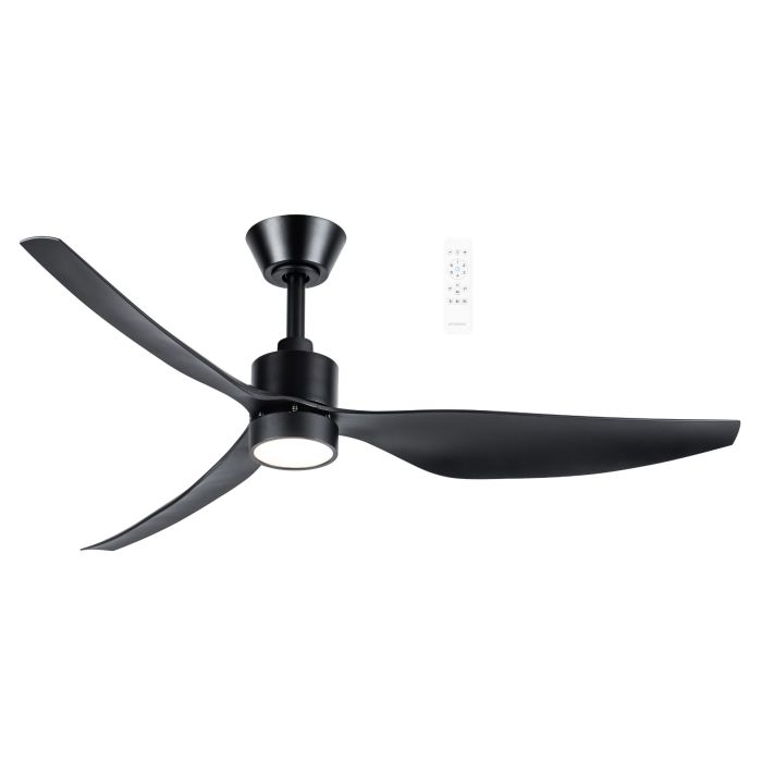 Genoa DC 50" Smart WIFI Ceiling Fan with Dimmable CCT LED Light In Black MGDC1333M