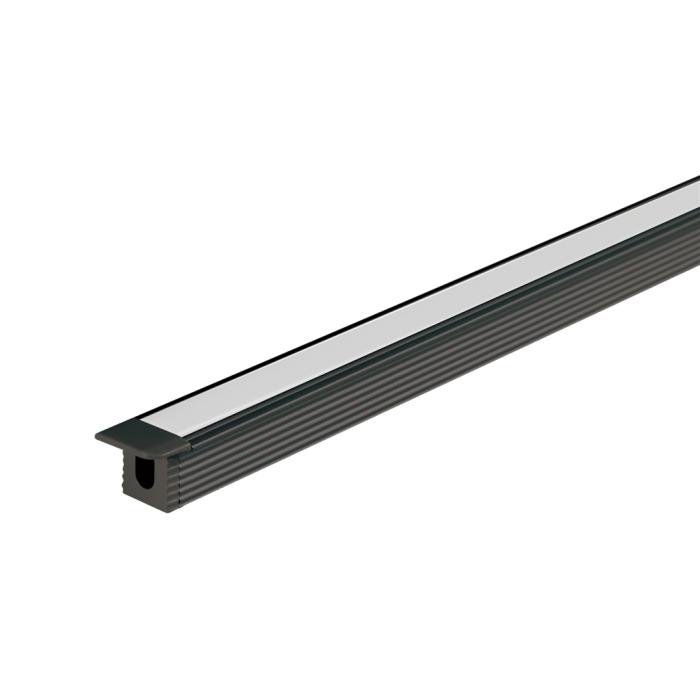 MICRO RECESSED PROFILE PER METER BLACK 21957