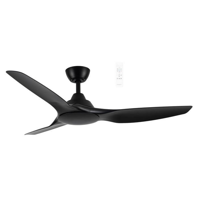 Impact DC 52" Smart WIFI Ceiling Fan Matt Black MIDC133M