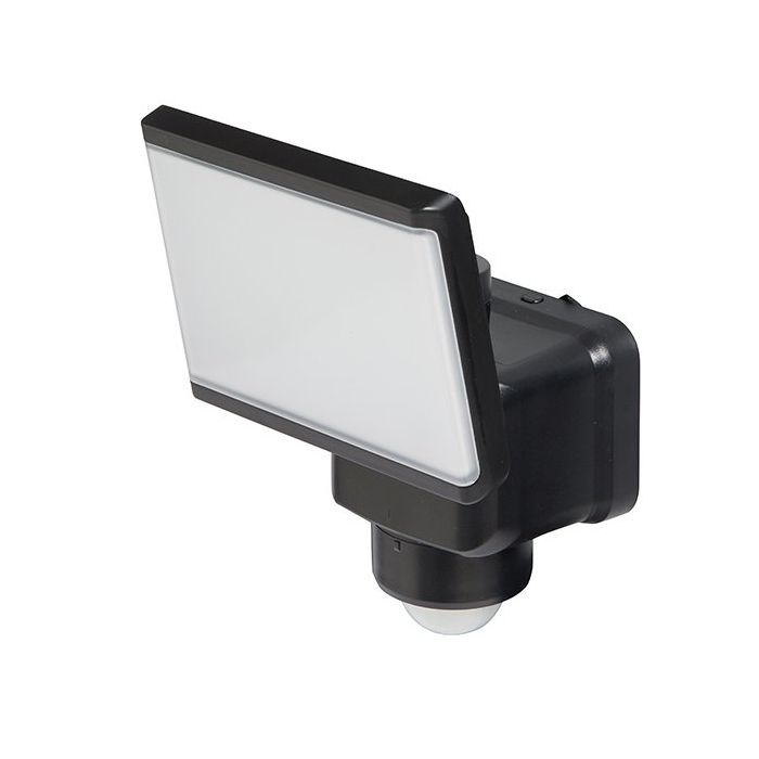 Patrol LED Outdoor Flood Light Sensor 20w Tricolour Matt Black - MLXP34520MS