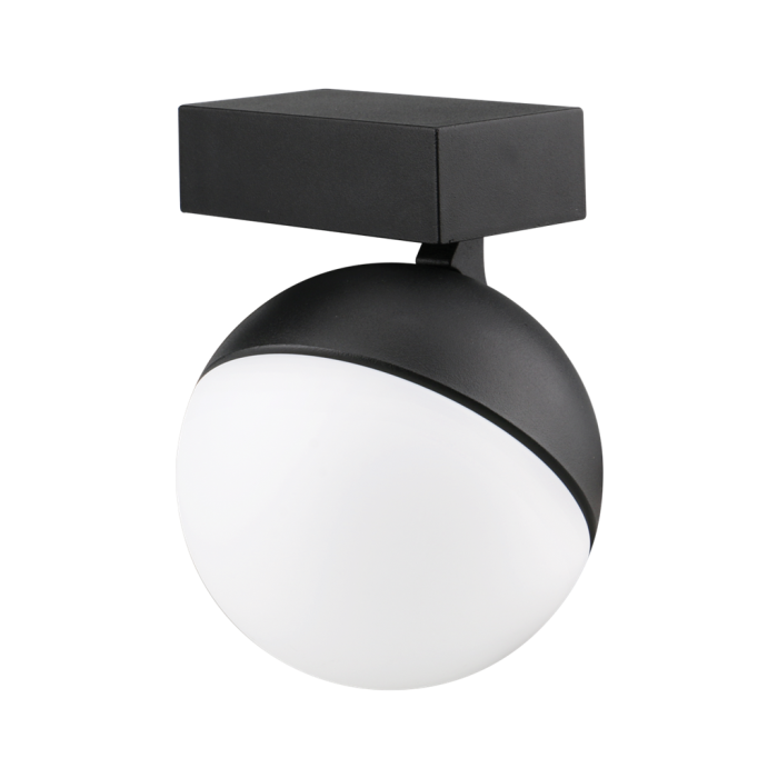 MOON 6/9W 240V TRIO WALL LIGHT OPAL BLACK 22822