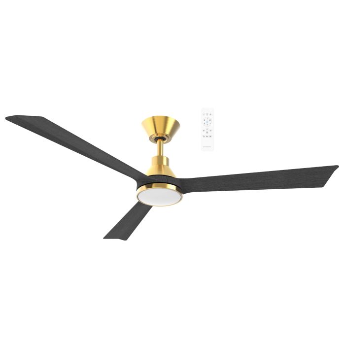 Riviera DC 52" Smart WIFI Ceiling Fan with Dimmable CCT LED Light Antique Bronze with Charcoal Blade MRDC1333ACH