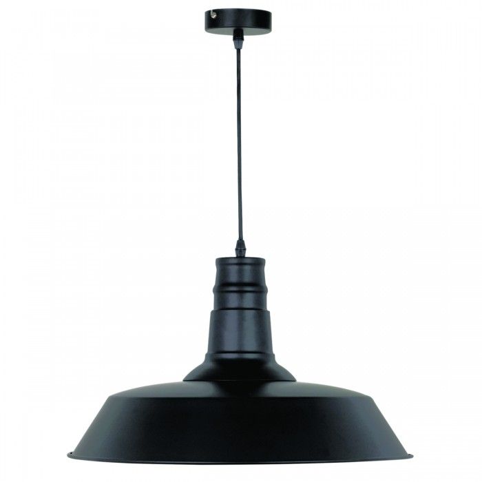 Large Industry Pendant Black 60W MS9450-BL Superlux