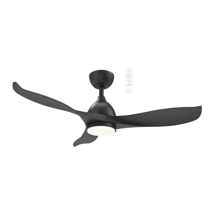 Scorpion DC 52" Smart WIFI Ceiling Fan with Dimmable CCT LED Light In Black MSDC1333M