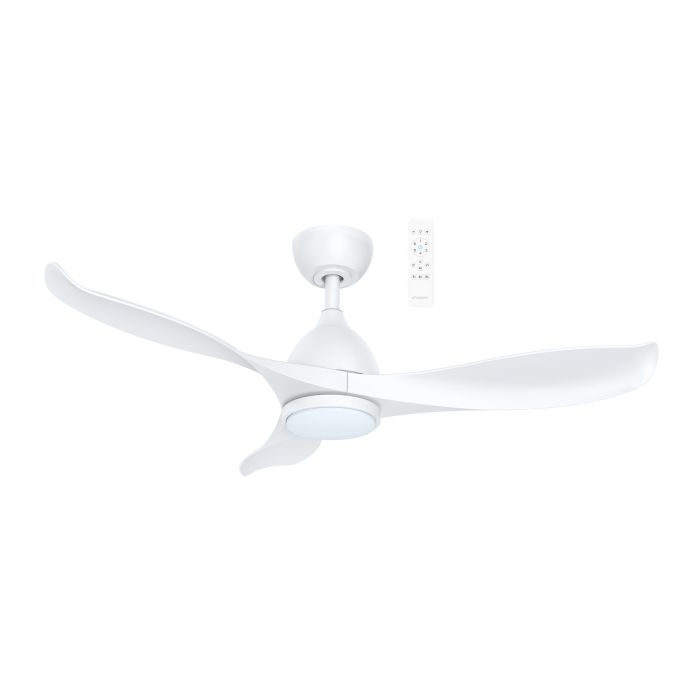 Scorpion DC 52" Smart WIFI Ceiling Fan with Dimmable CCT LED Light In White MSDC1333W