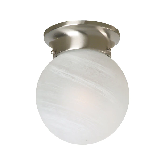 Murano DIY Shade(MA906W-SN) Satin Nickel with Alabaster Glass Mercator Lighting