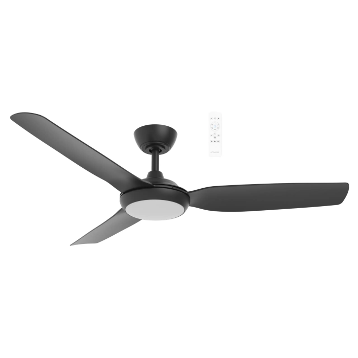 Viper DC 48" Smart WIFI Ceiling Fan with Dimmable CCT LED Light Matt Black MVDC1233M