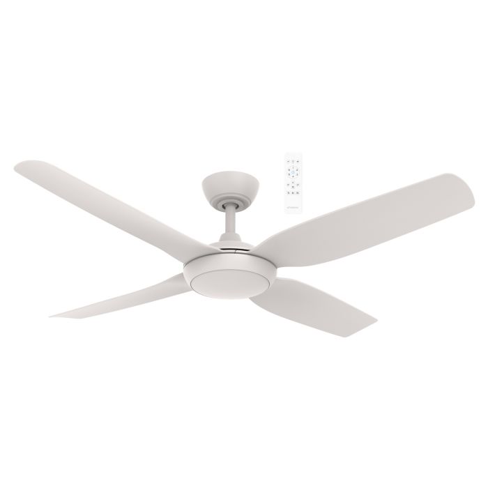 Viper DC 56" Smart Ceiling Fan with Dimmable CCT LED Light Matt White MVDC1343W