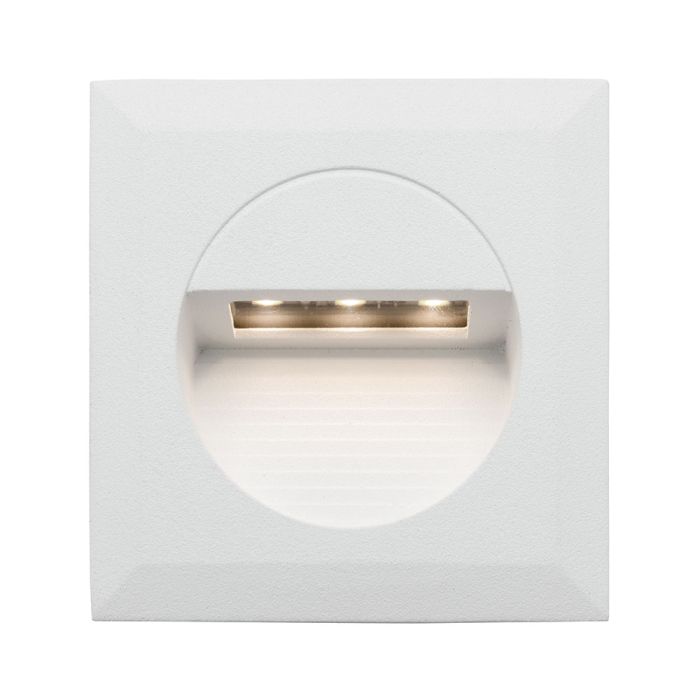 RYE 1.2W SQUARE LED STEP LIGHT (MW1811SWHT) WHITE MERCATOR LIGHTING