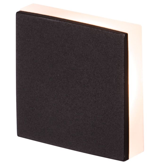  Cyrus LED Square Step Wall Light Black-MWL007BLK