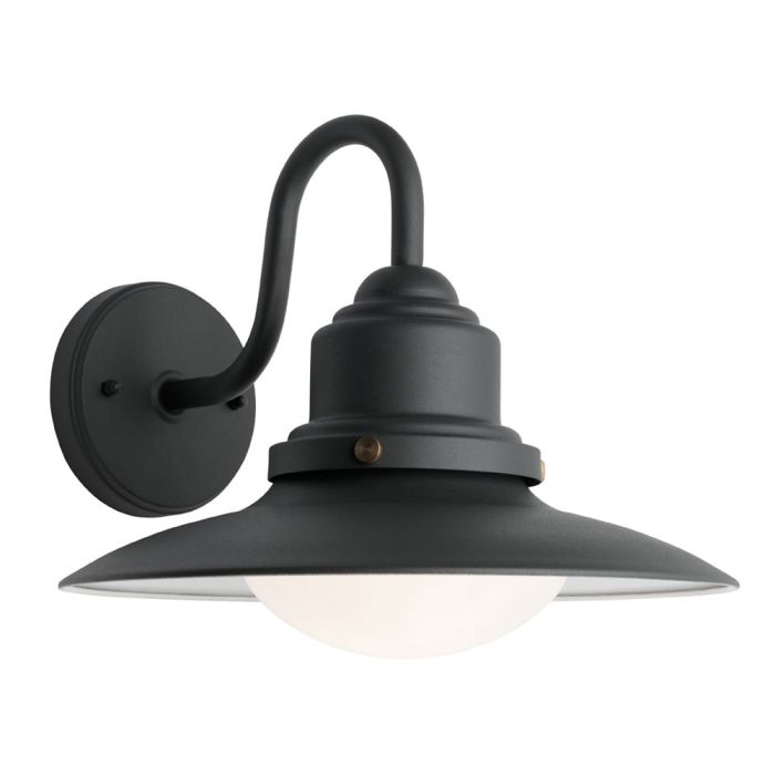 Mercator Lighting Eve 1Lt E27 Max 40W Exterior Wall Light. IP44. Graphite with Brass screws MX1611GT