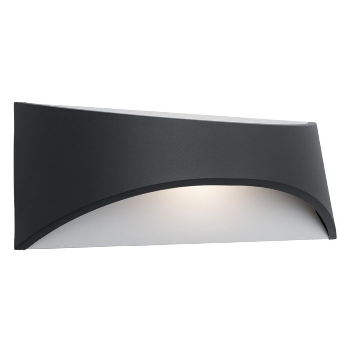 Mercator Lighting Wells 12W LED Indoor/Outdoor Wall Light CCT. IP65. Black MX9512BLK-CCT