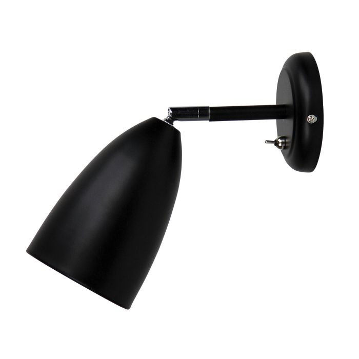 SALEM ADJUSTABLE WALL LIGHT BLACK w/SWITCH - OL55211BK