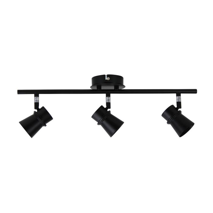 YARRA BLACK 3 LIGHT LED READY SPOTLIGHT - OL58811/3BK