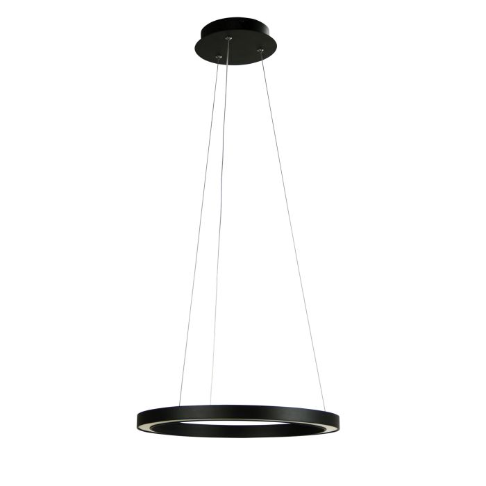 NEBULA 40CM LED RING PENDANT BLACK - OL60914/40BK