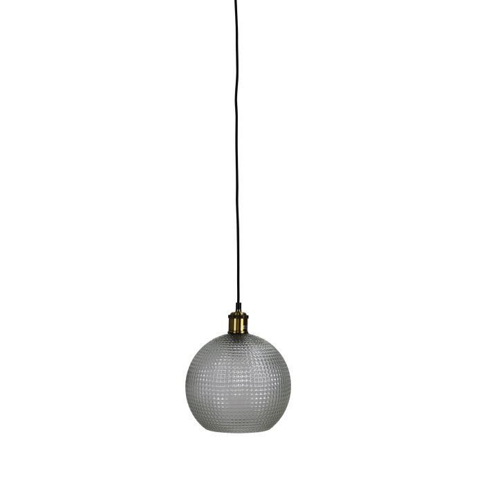 RAFFY.25 SINGLE PENDANT CLEAR / BK+AB SUSPENSION - OL62275/25AB