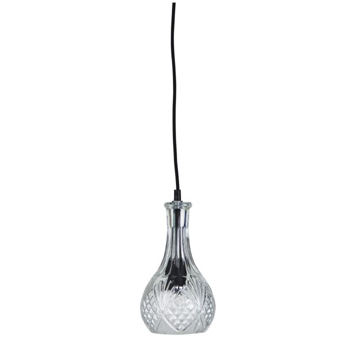 DECANT 1 Retro Vintage Cut Glass Pendant - OL63501CL