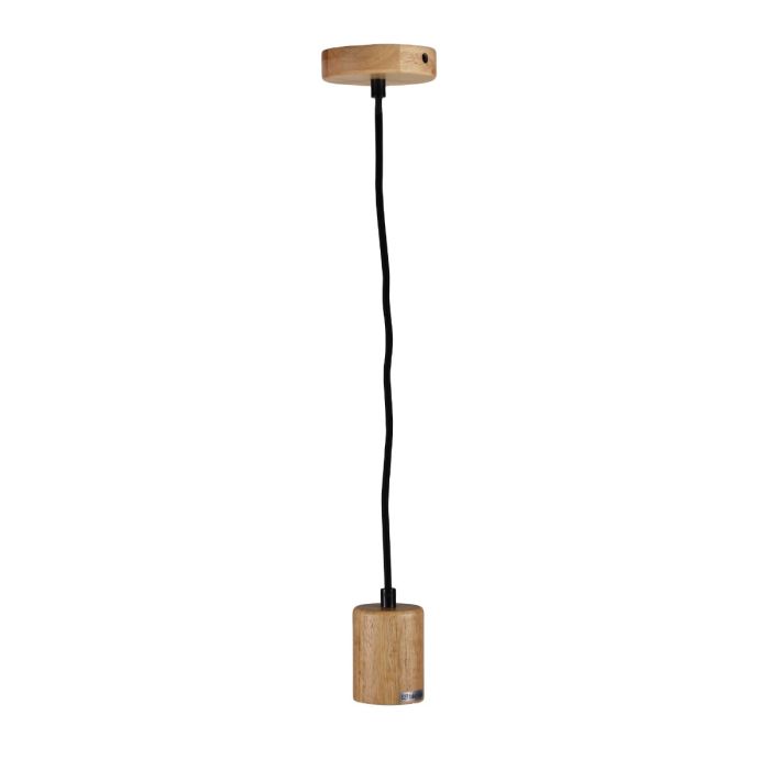 PLUG SINGLE TIMBER PENDANT OL64718NAT