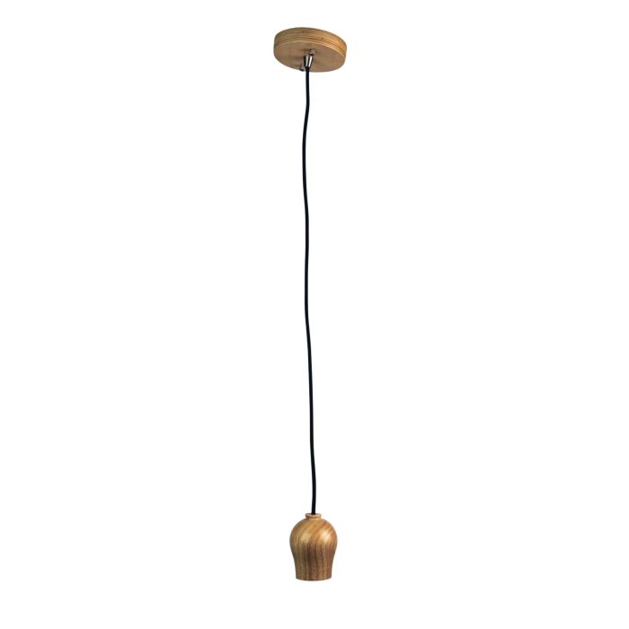 BUD SINGLE PENDANT SUSPENSION NATURAL TIMBER - OL64719NAT