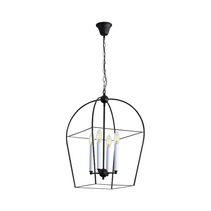 LANGDON 4-LIGHT CAGED PENDANT BLACK E14 OL65625BK