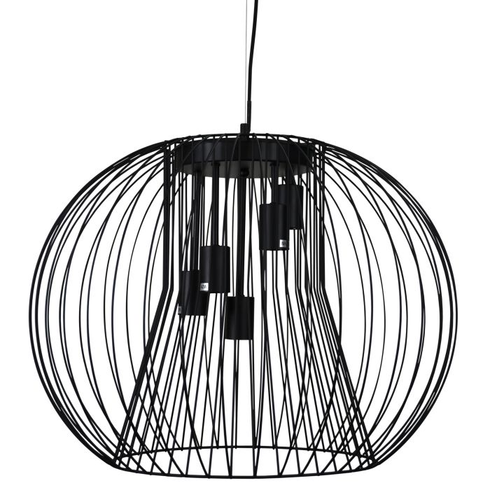 MALO.60 5 LIGHT WIRE PENDANT BLACK - OL68752/5BK