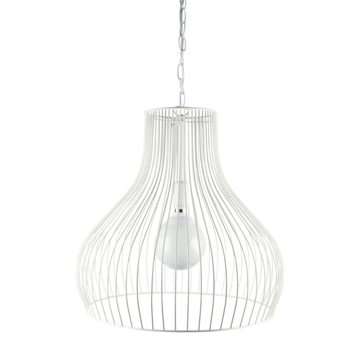 GABBY WIRE SINGLE PENDANT WHITE - OL68852WH