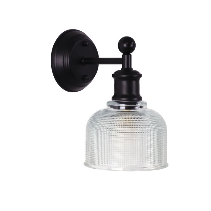 BRIGHTON WALL LIGHT BLACK/CLEAR - OL69371CL