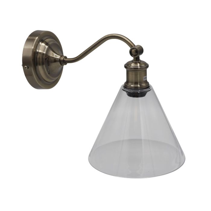 ABBY WALL LIGHT ANT BRASS / CLEAR OL69385AB