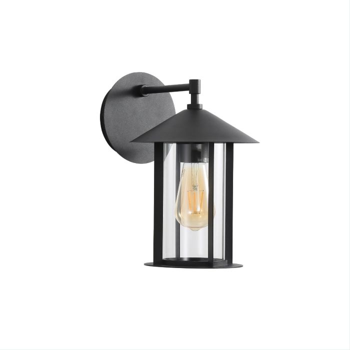 HOLFORD OUTDOOR WALL LIGHT BLACK/CLEAR OL7631BK