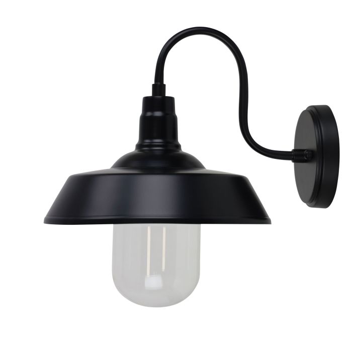 HUDSON BARN STYLE OUTDOOR LIGHT BLACK - OL7890BK