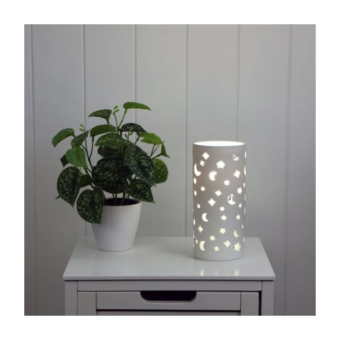 DIANA CERAMIC LAMP MOON PATTERN OL90142