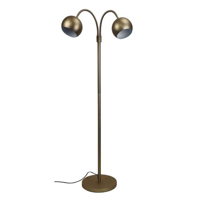 BOBO TWIN FLEX FLOOR LAMP SATIN BRASS OL91203BZ