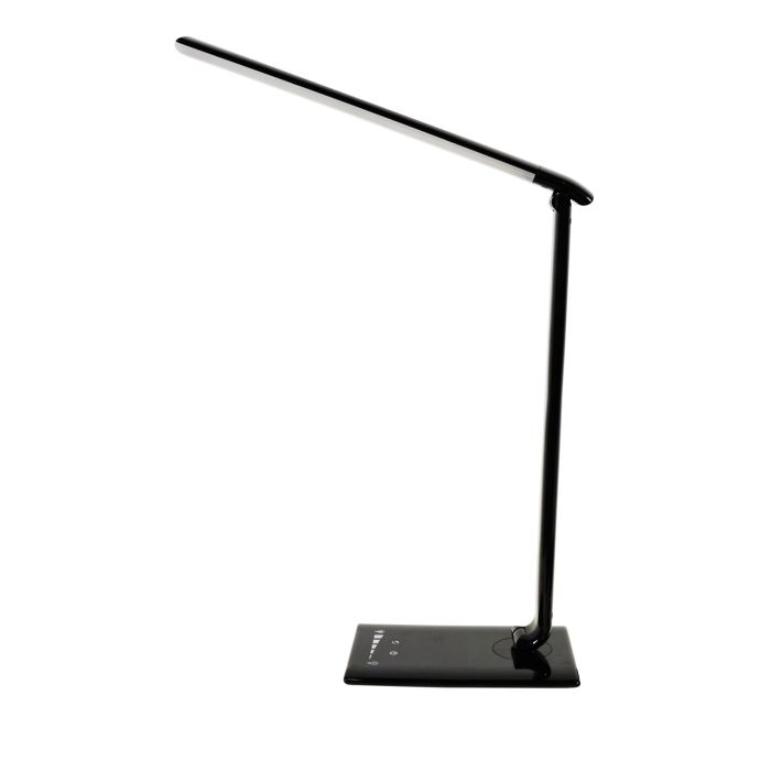 LUKE TOUCH LED Black Touch Dimming LED Lamp with USB Port - OL92631BK