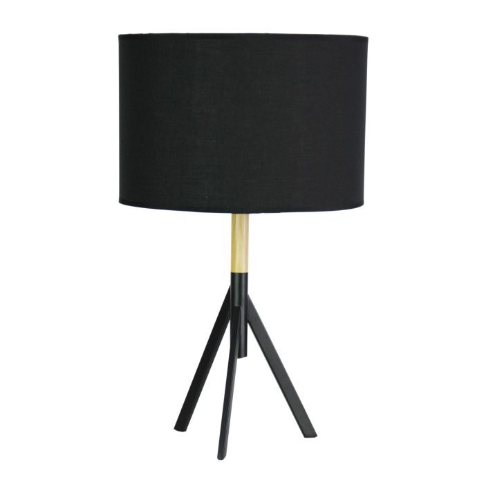 MICKY Black Retro Metal Table Lamp with Shade - OL93151BK