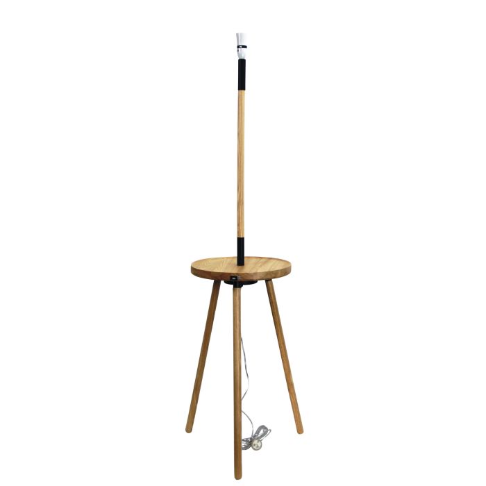 TOFT FLOOR LAMP Functional USB Timber Lamp Base - OL93761NAT