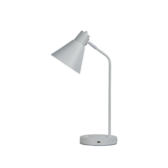 TARGA DESK LAMP White with USB - OL93952WH