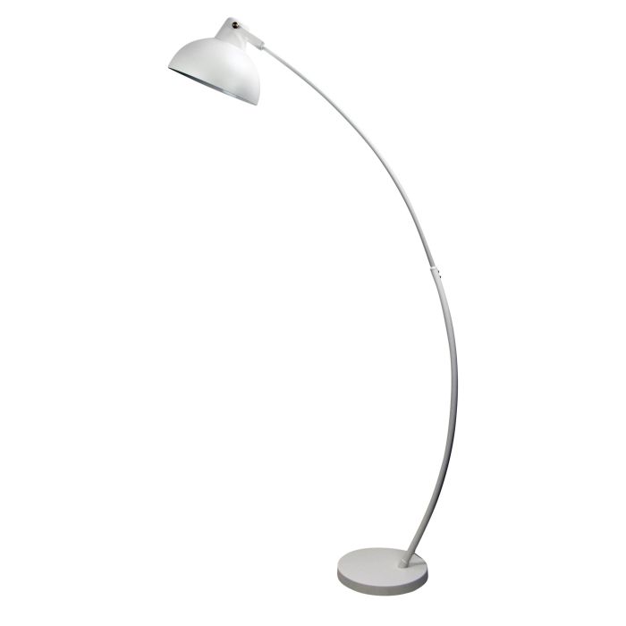 Oriel Largo Floor Lamp White