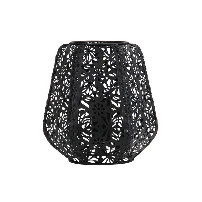 LACE LASER CUT MATT BLACK METAL TABLE LAMP - OL97317BK