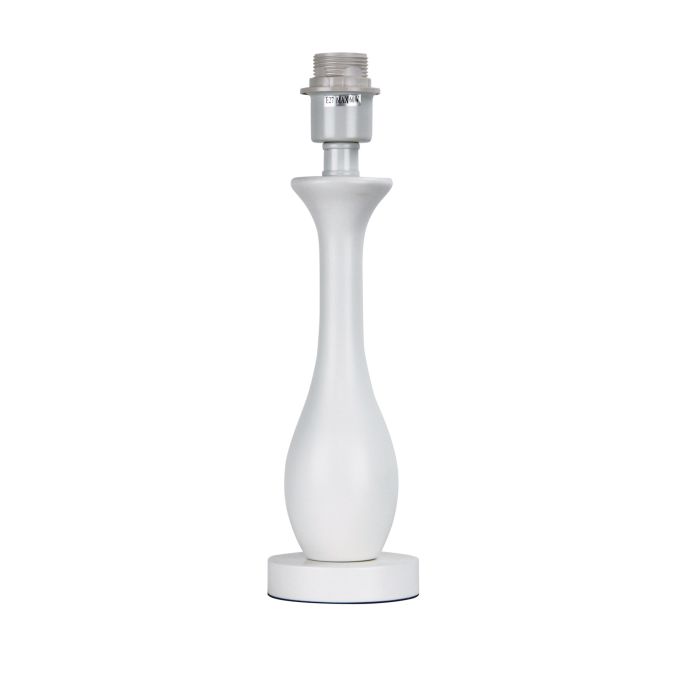 BARTON MATT WHITE TABLE LAMP BASE ONLY - OL97951WH