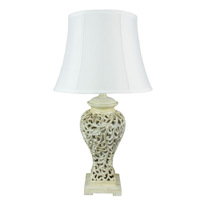 DEVANA FLORAL CUT COMPLETE TABLE LAMP - OL97984