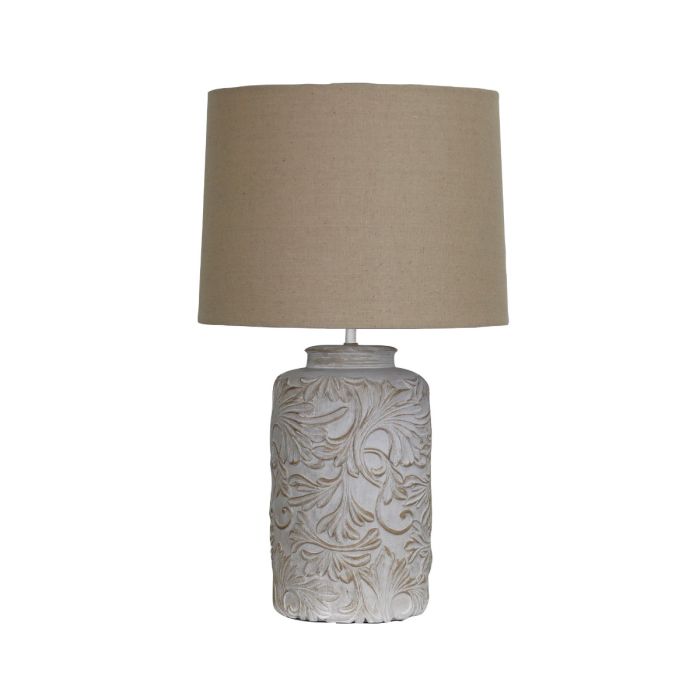 ANDORRA Romantic Embossed Floral Table Lamp - OL98856