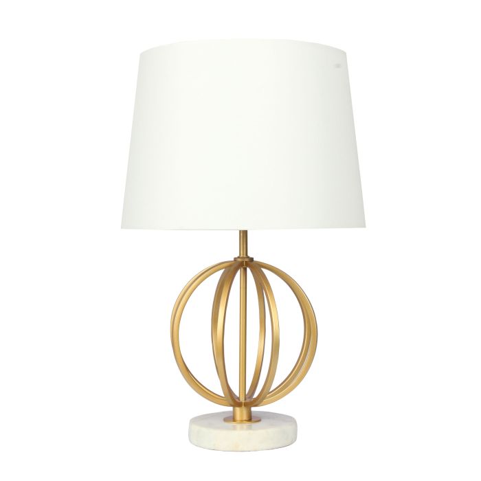 LOXTON TABLE LAMP Gold painted metal/ marble table lamp - OL98872