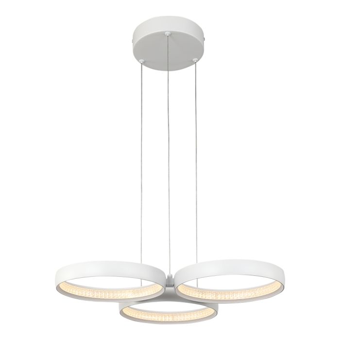 OLYM3PLEDWHT, 3 Light Pendant Light, Cougar Lighting, Olympus Series