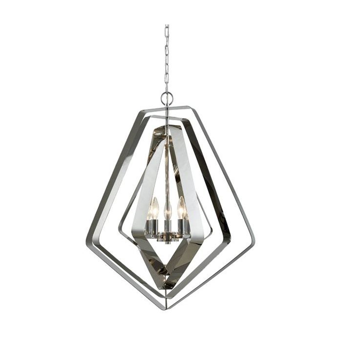 PENDANT SES X 5 Polished Nickel Hardware  ORBITA5 Cla Lighting