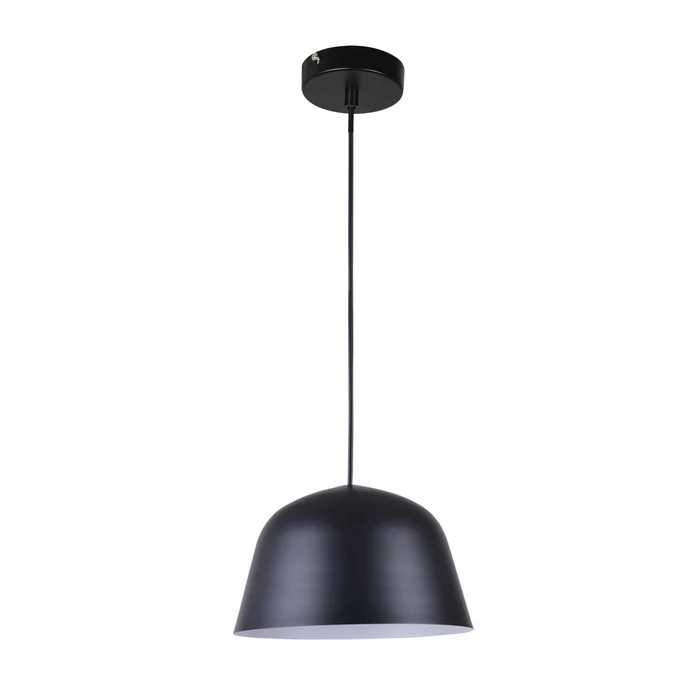 PENDANT ES 40W HAL Matte blk Angled DOME PASTEL02A Cla Lighting