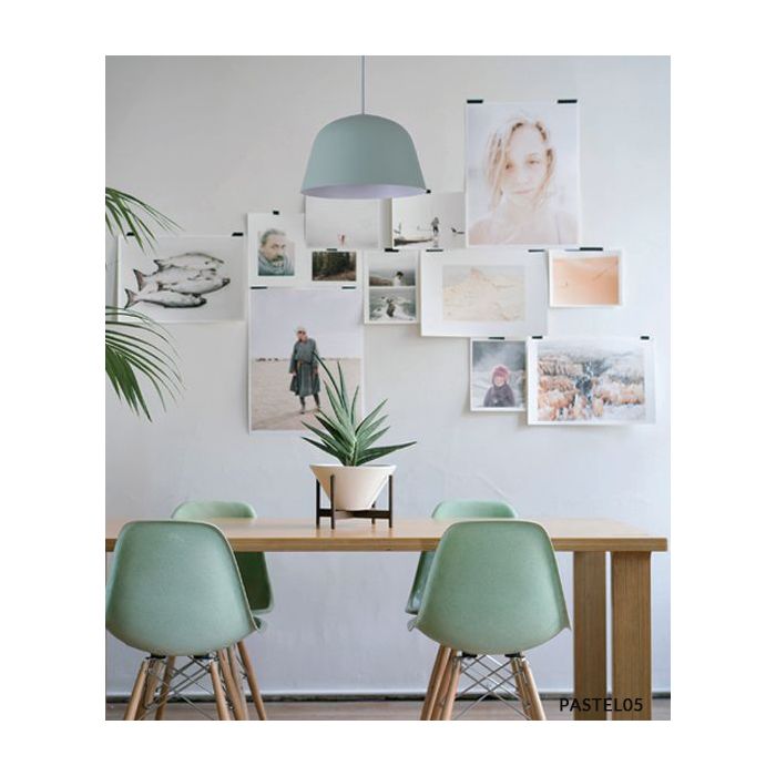 PENDANT ES 40W HAL Matte GREEN Angled Dome PASTEL05  Cla lighting