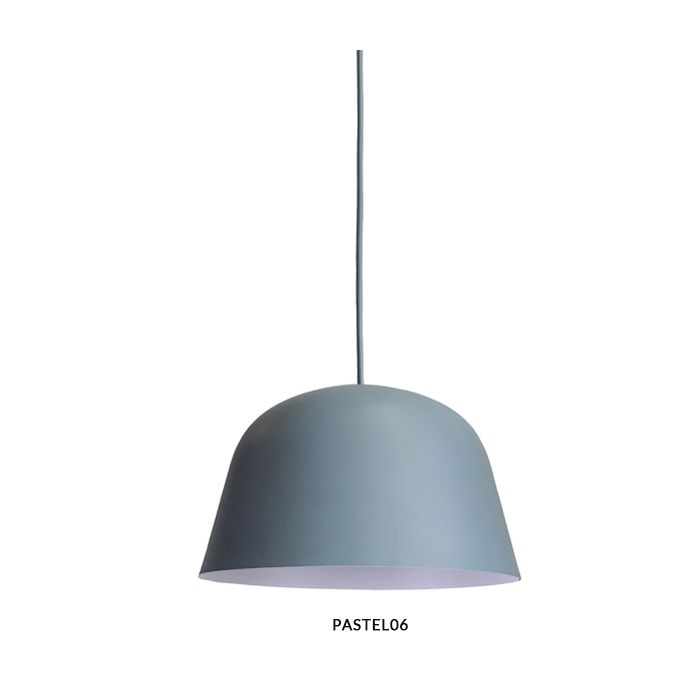 PENDANT ES 40W HAL Matte BLUE Angled Dome PASTEL06 Cla Lighting