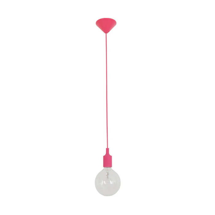 PEN Series 240V E27 Pendant Lights Pink PEN4 Cla Lighting